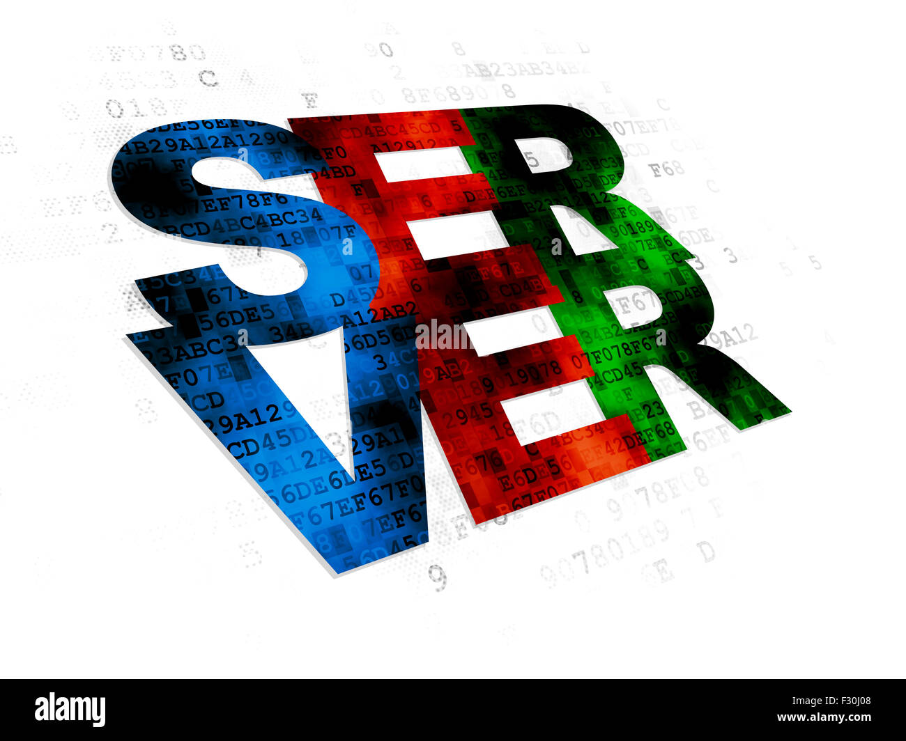 Web development concept: Server on Digital background Stock Photo - Alamy