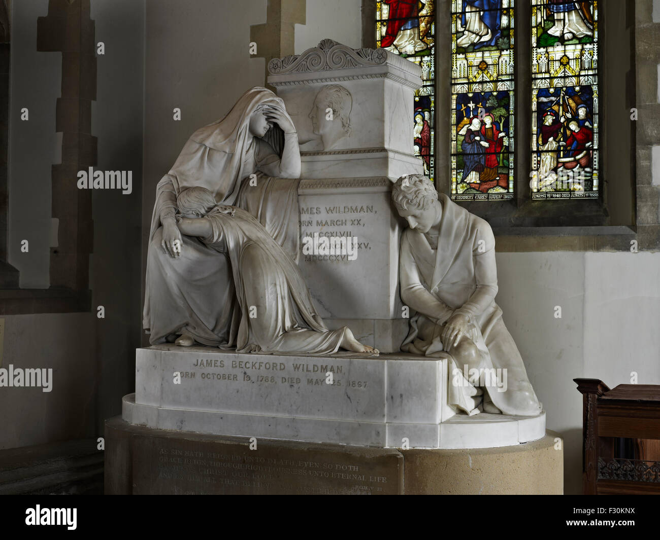Chilham, Church of St Mary, Kent. Wildman monument Stock Photo