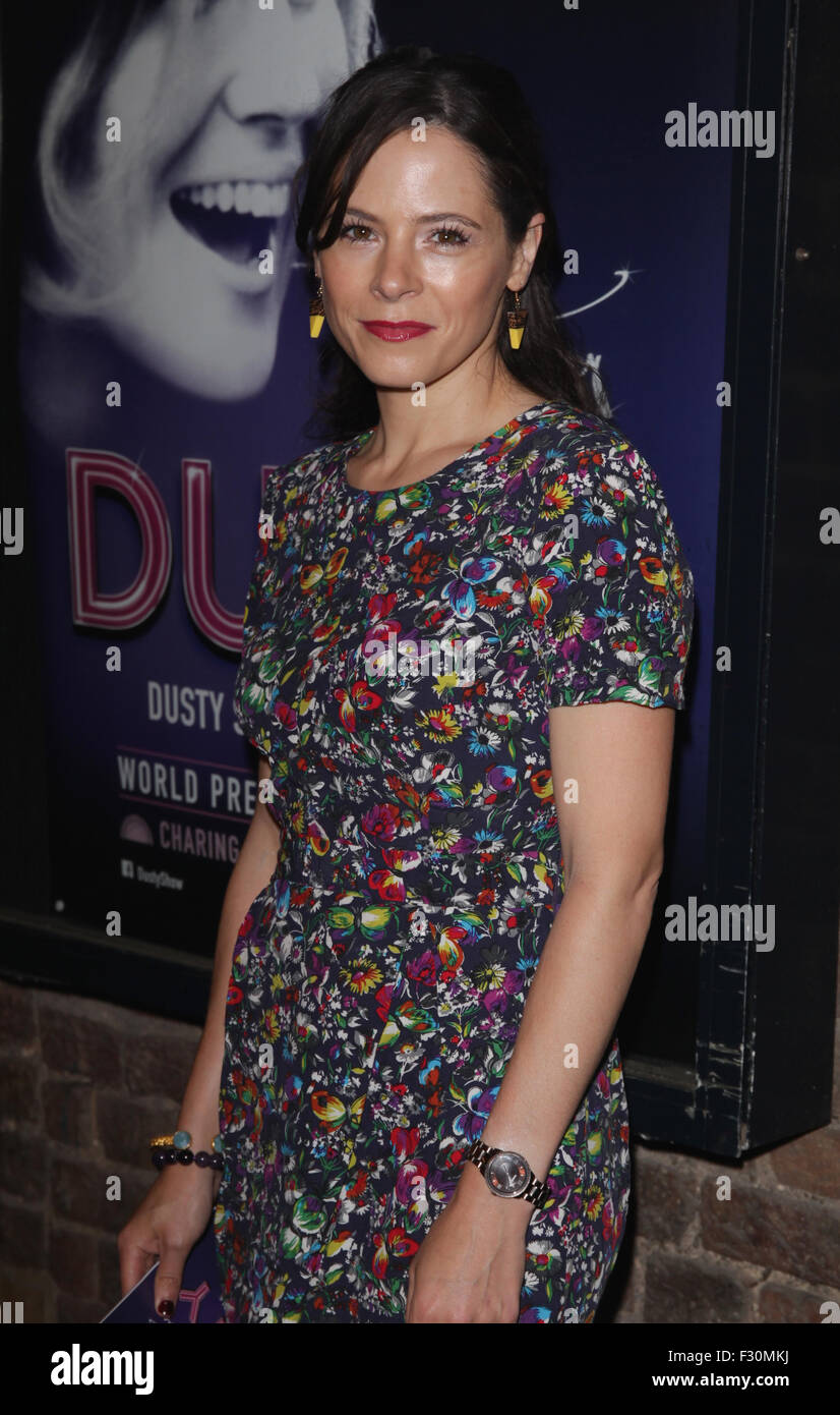 London, UK, 14th July 2015: Elaine Cassidy attends Dusty the Musical First Night gala at the Charing Cross Theatre, The Arches i Stock Photo