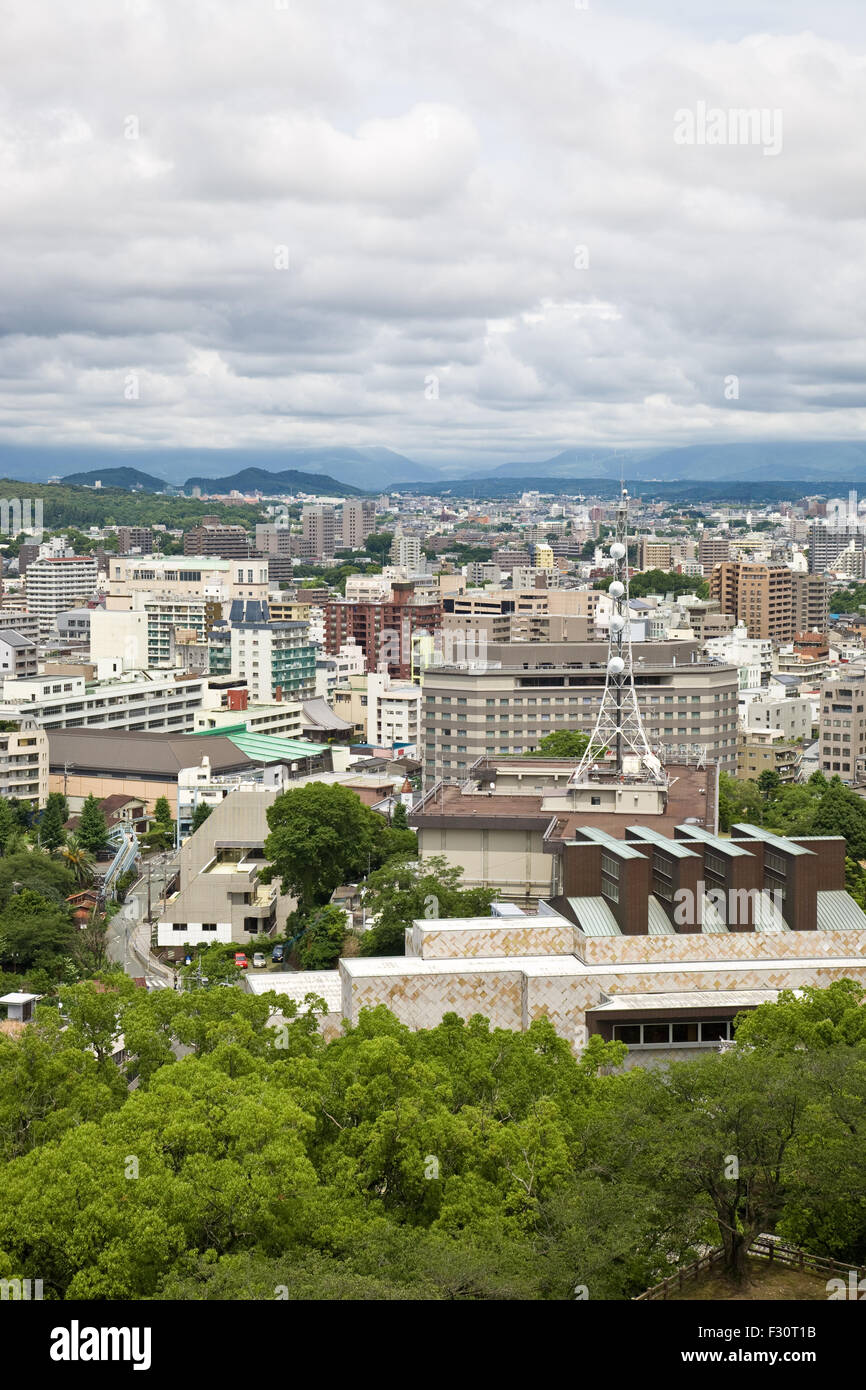 Kumamoto city in Japan Stock Photo