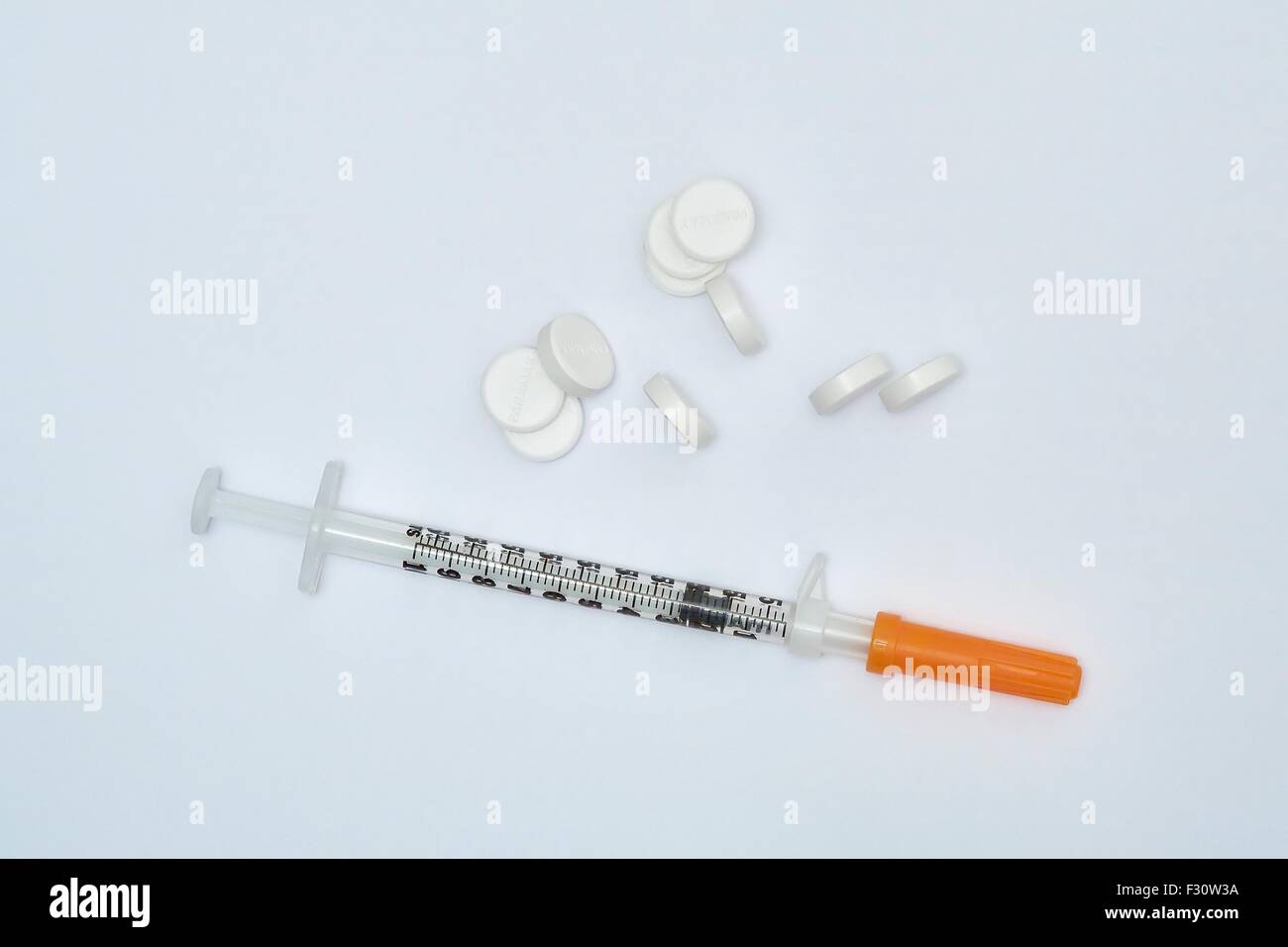 Insulin Syringe Medication Injection Needle Stock Photo Alamy