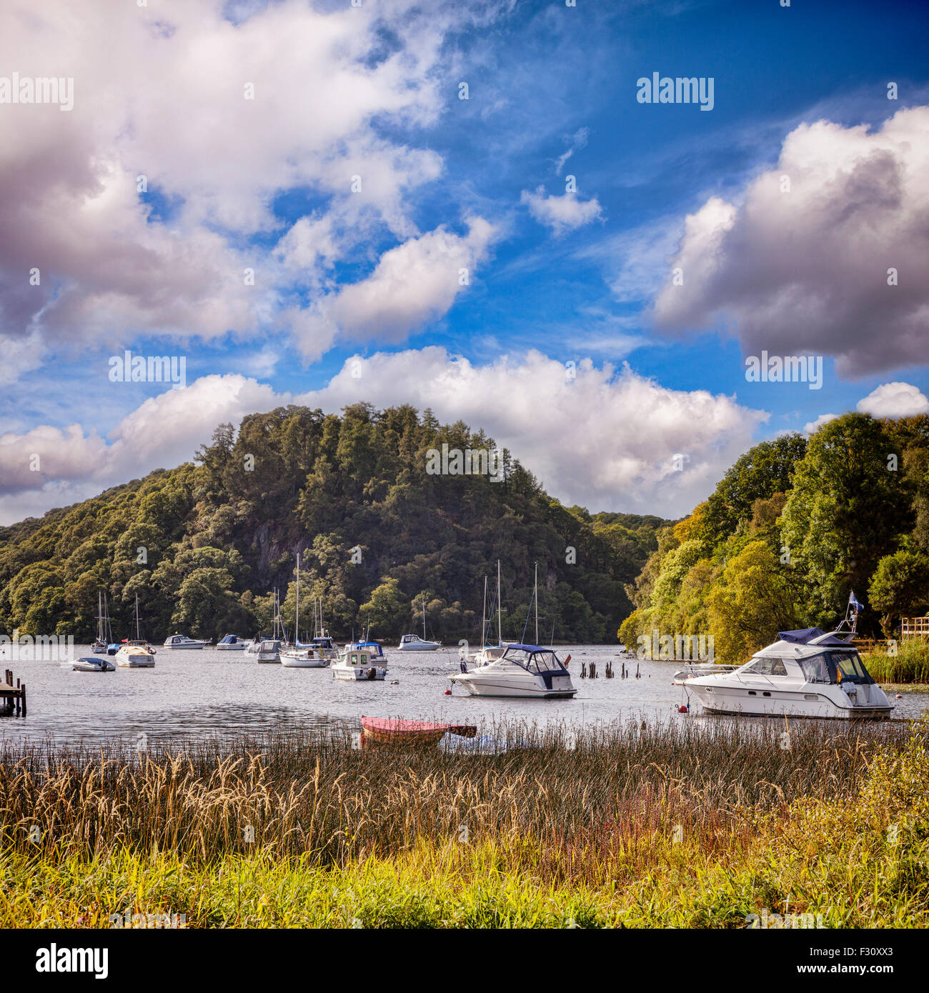 Harbour at Balmaha, Loch Lomond, Stirlingshire, Scotland, UK. Stock Photo