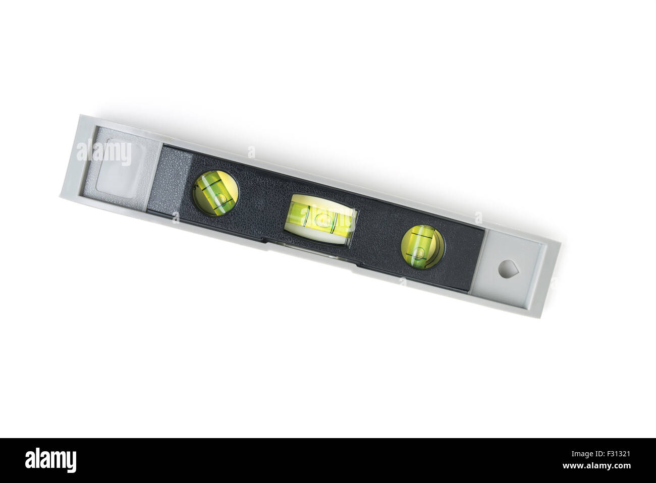 bubble level isolated on white Stock Photo Alamy