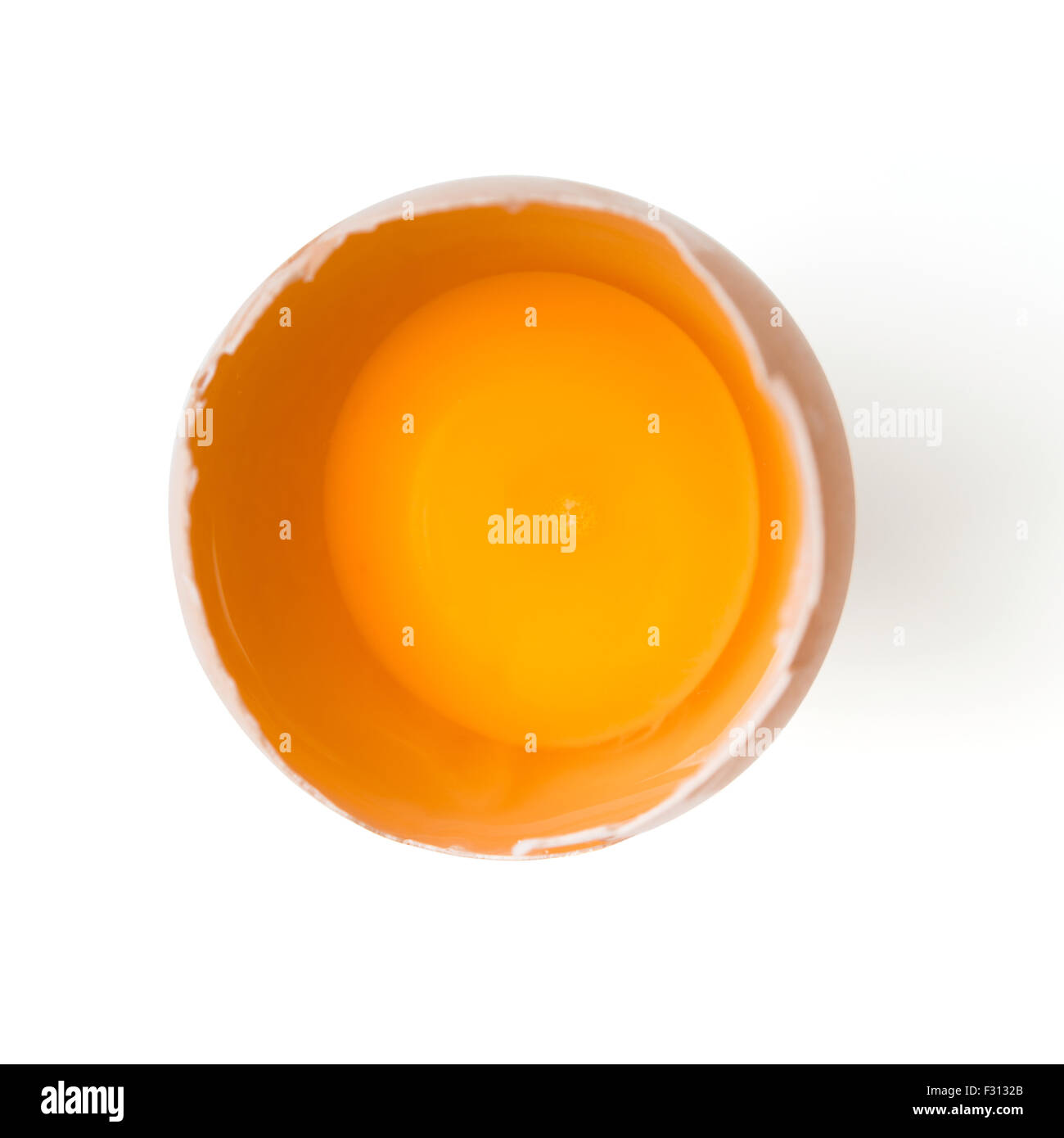 egg yolk with clipping path Stock Photo