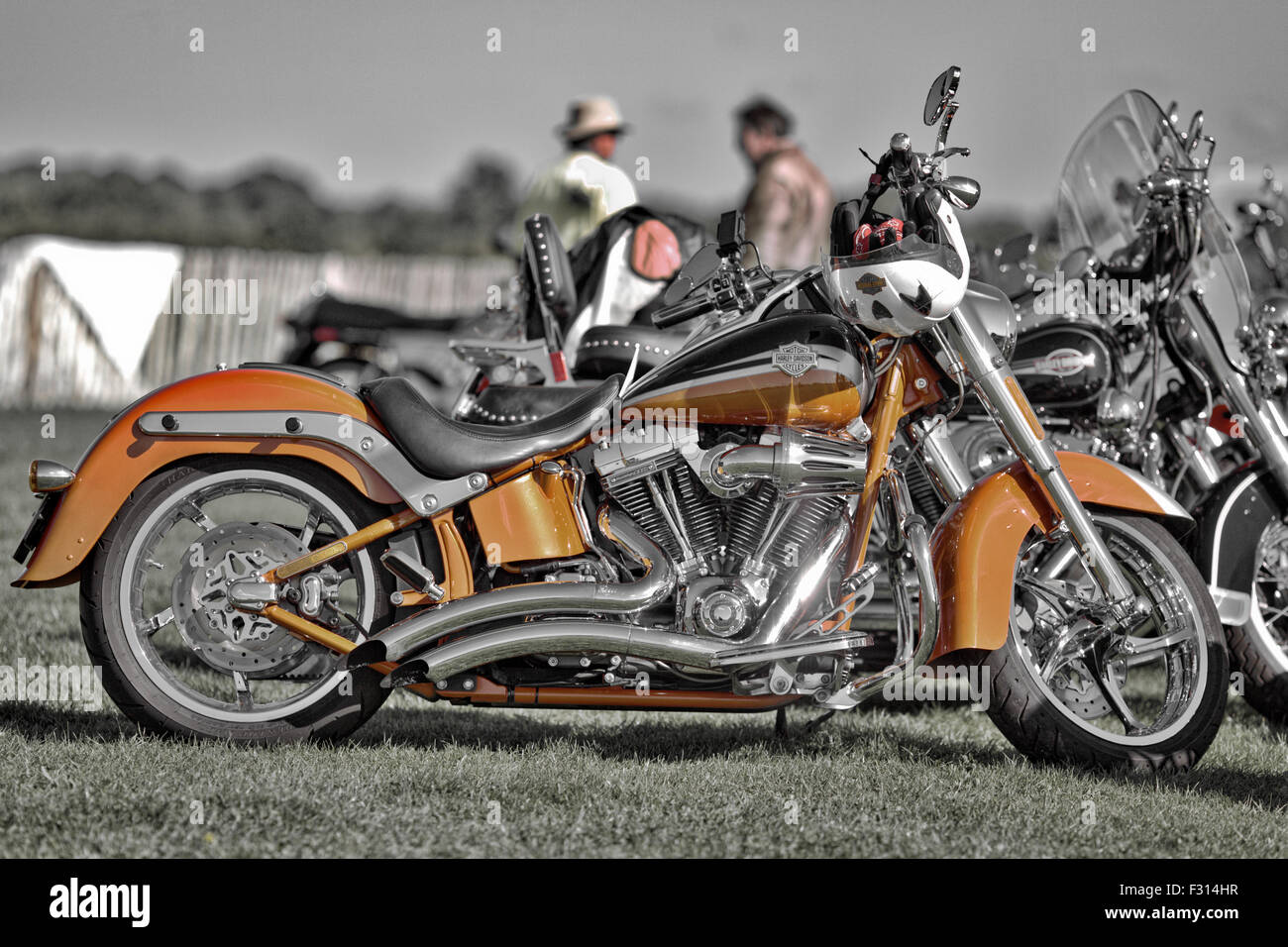 Harley Davidson Motorcycle HDR Stock Photo - Alamy
