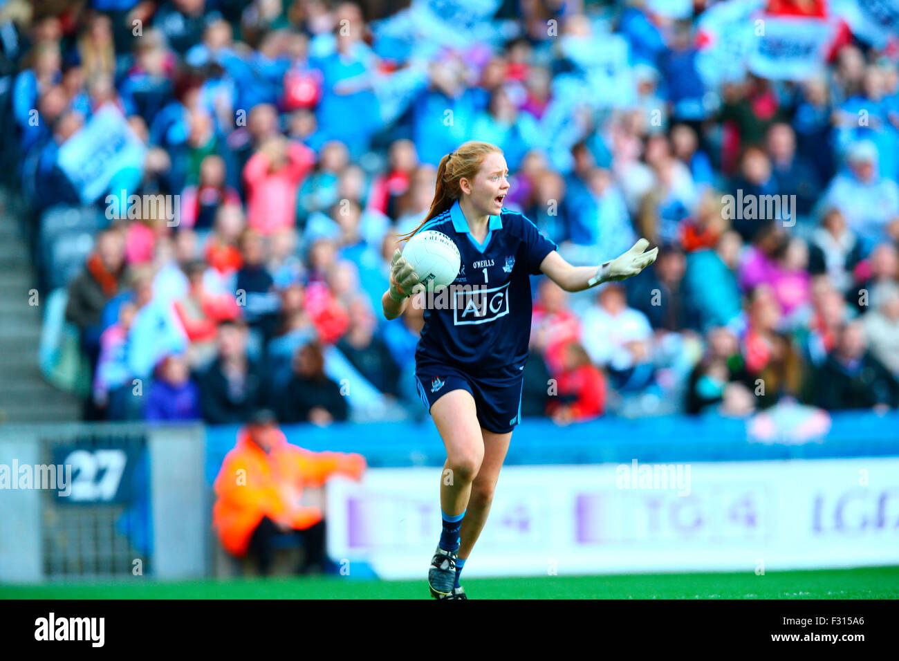 Dublin, Ireland. 27th Sep, 2015. Ladies AllIreland senior football