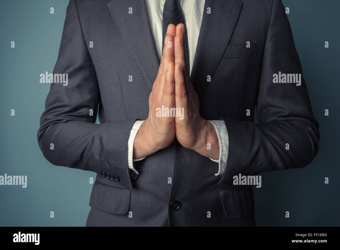 Hands together prayer hi-res stock photography and images - Alamy