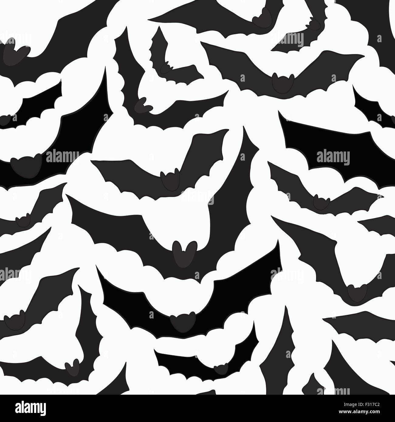 Seamless background with bats. Vector illustration Stock Vector Image ...