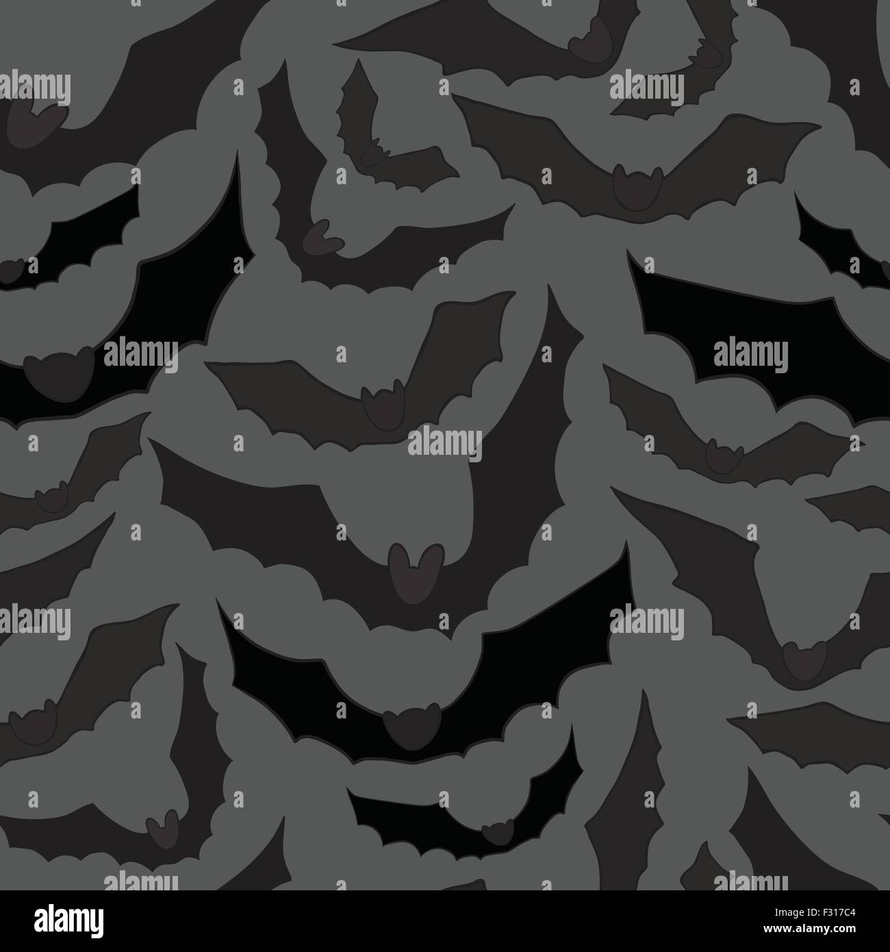 Seamless background with bats. Vector illustration Stock Vector Image ...