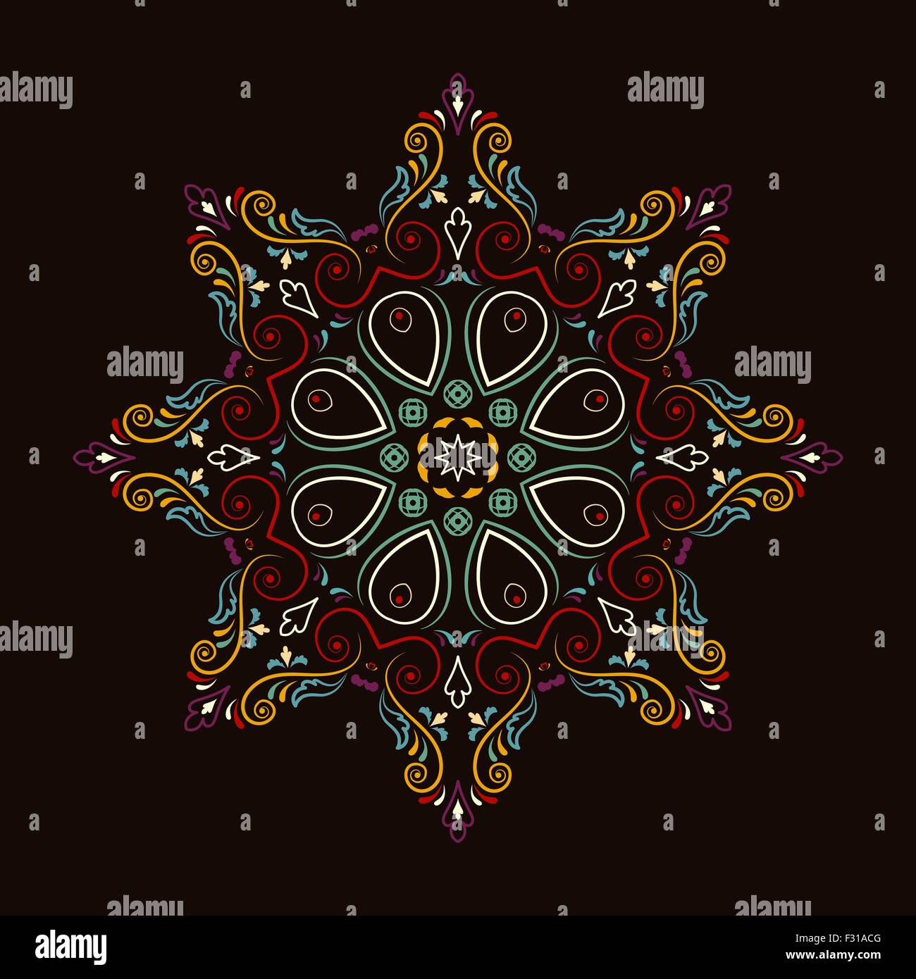 Abstract vector floral ornamental border Stock Vector Image & Art Alamy
