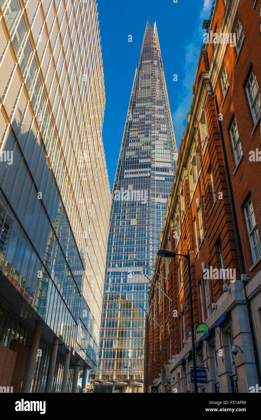 The Shard Building from London Bridge Street London UK Stock Photo