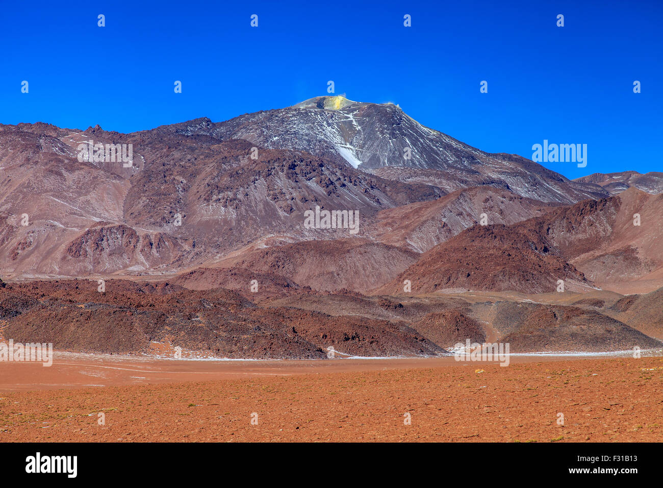 Cerro Volcano Colorado (Atacama highlands, Chile) Stock Photo