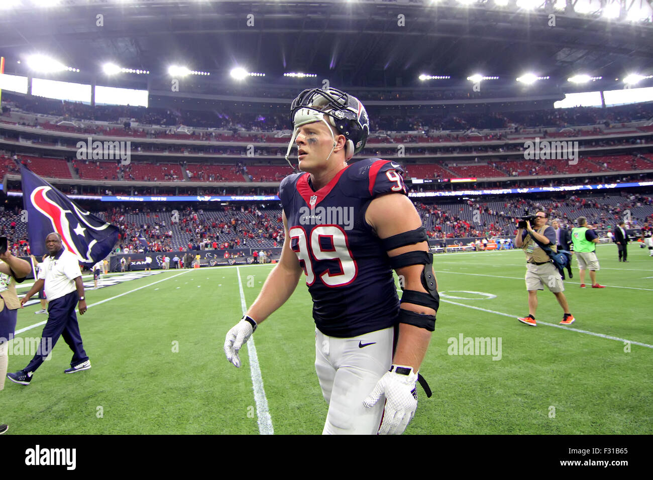 HOUSTON TEXANS J J WATTS 24 X 18 SUNSET INCH POSTER