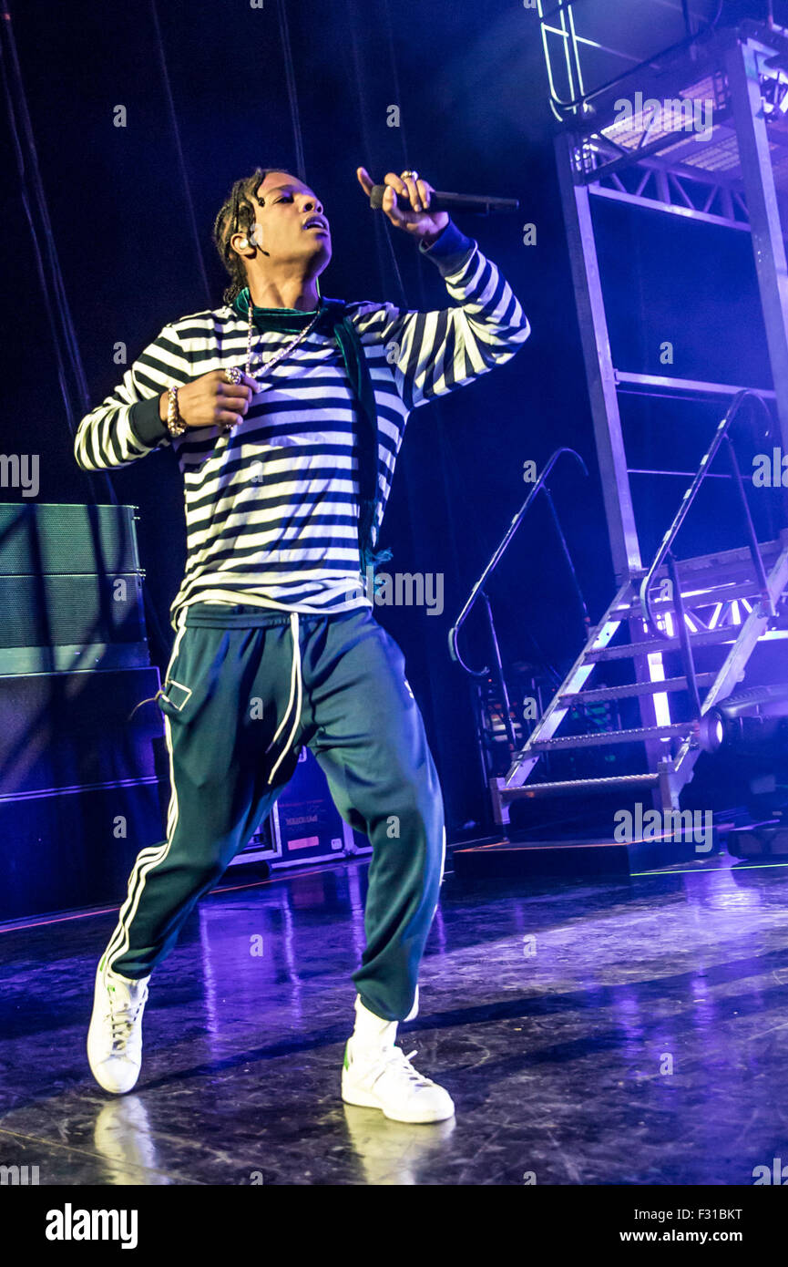 Clarkston, Michigan, USA. 26th Sep, 2015. ASAP ROCKY performing at DTE ...