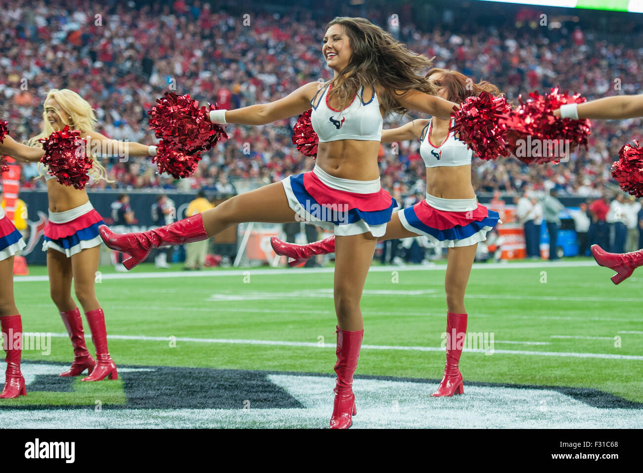 Houston, Texas, USA. 27th Sep, 2015. The Houston Texans Cheerleaders ...