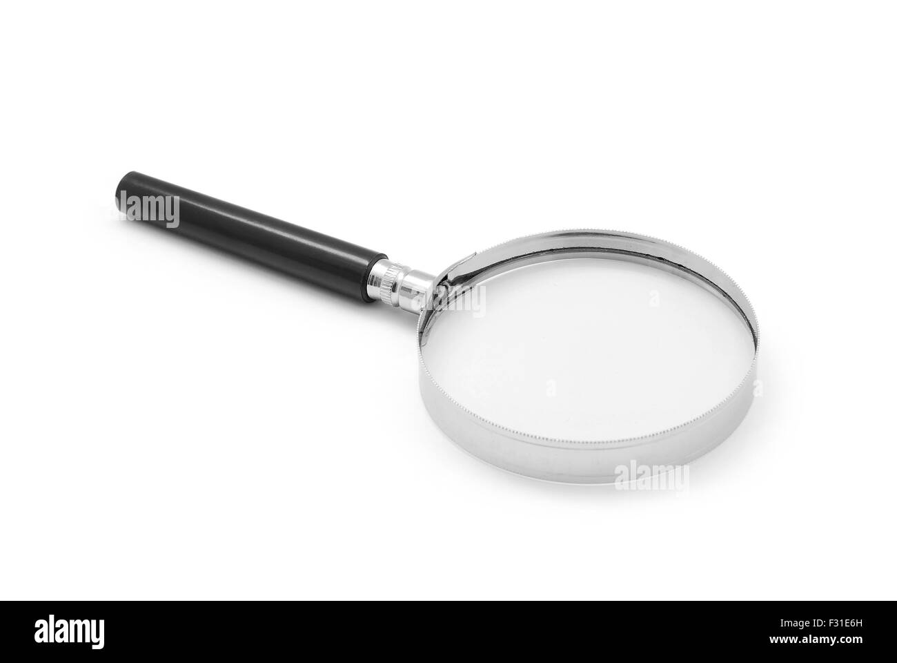 magnifying glass on white background Stock Photo