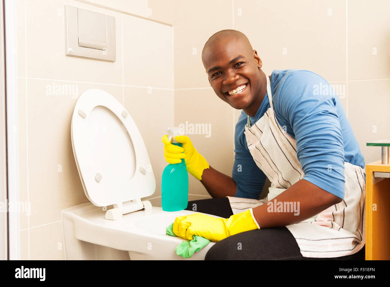 Man Cleaning House Black Hi Res Stock Photography And Images Alamy