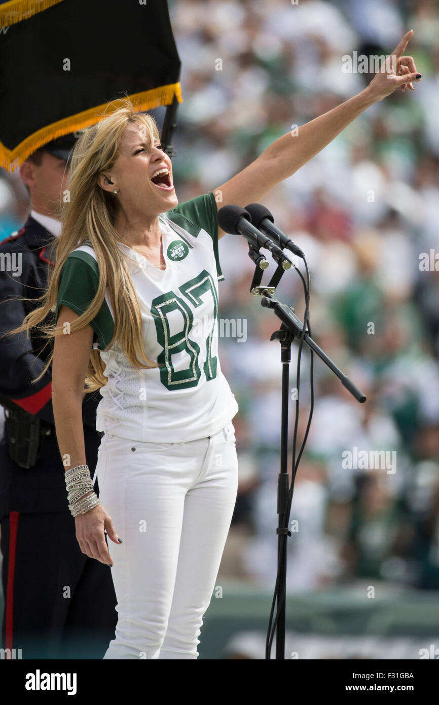 September 27 2015 Lilian Garcia Performs The National Anthem During september-27-2015-lilian-garcia-performs-the-national-anthem-during