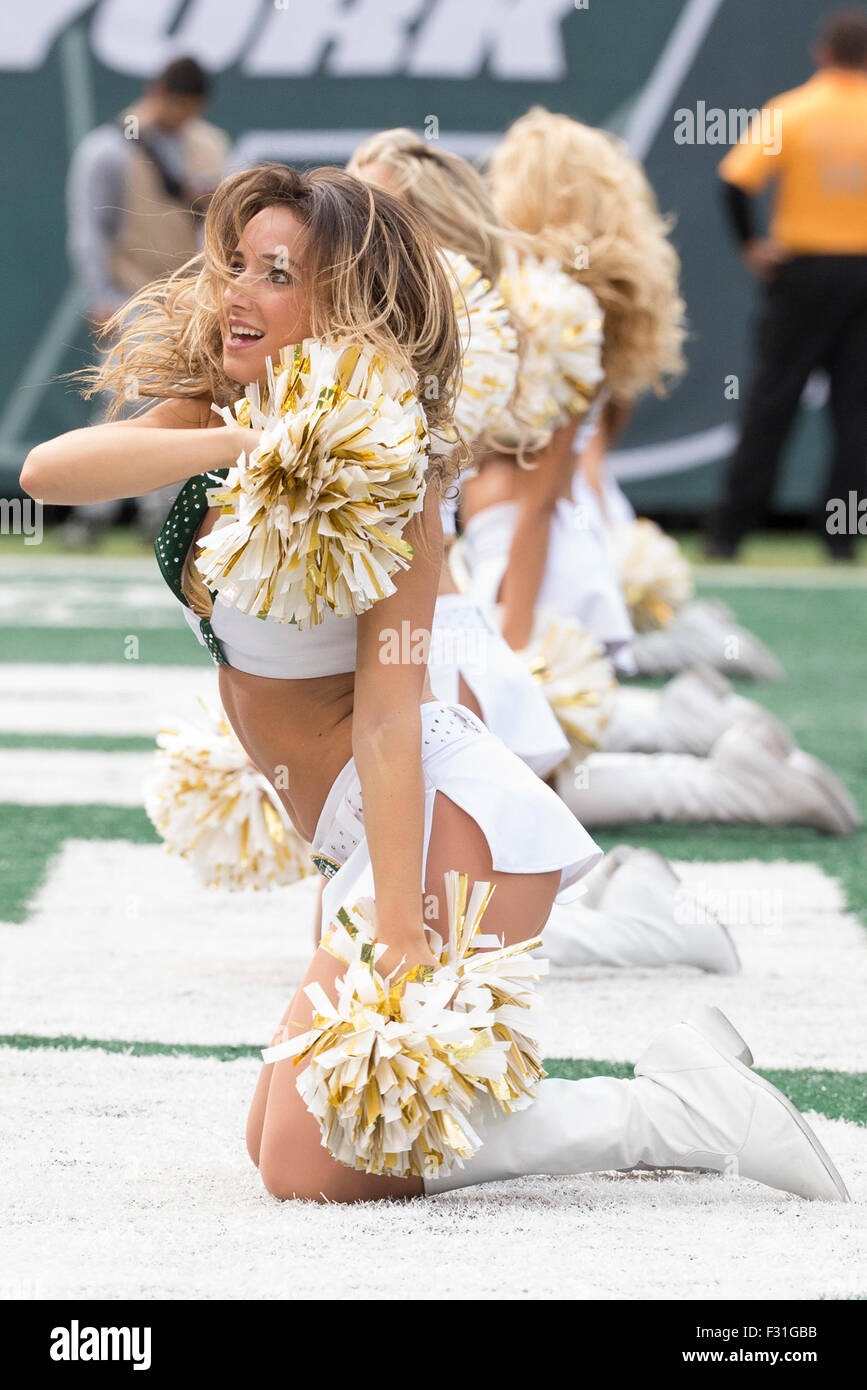 September 27, 2015, New York Jets Flight Crew perform for the fans