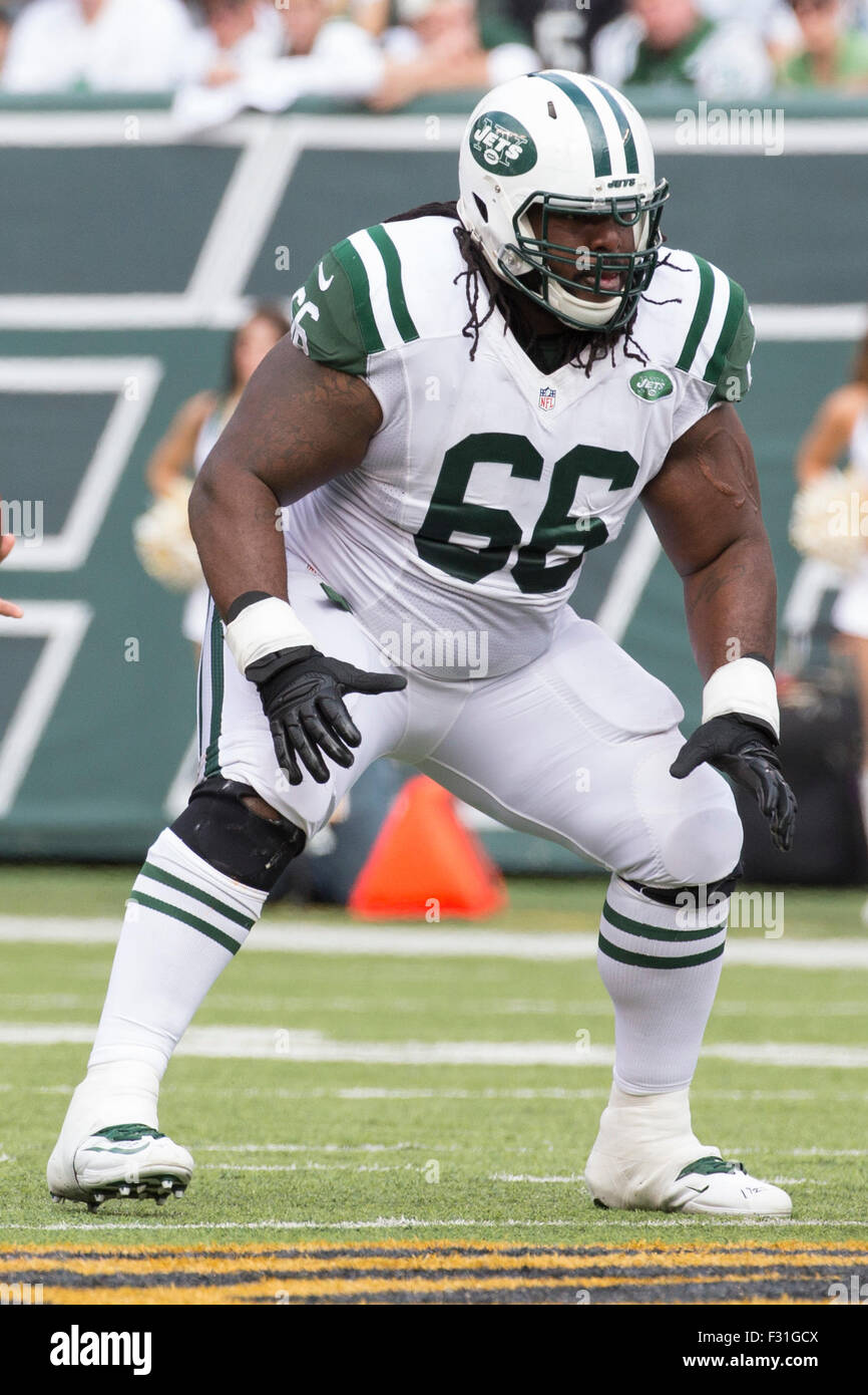 September 27, 2015, New York Jets guard Willie Colon (66) in
