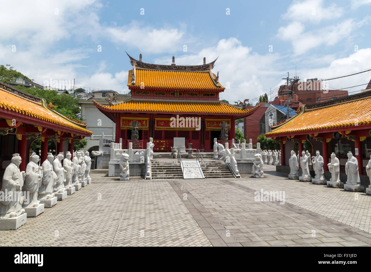 Confucian Temple in Nagasaki, Japan Stock Photo