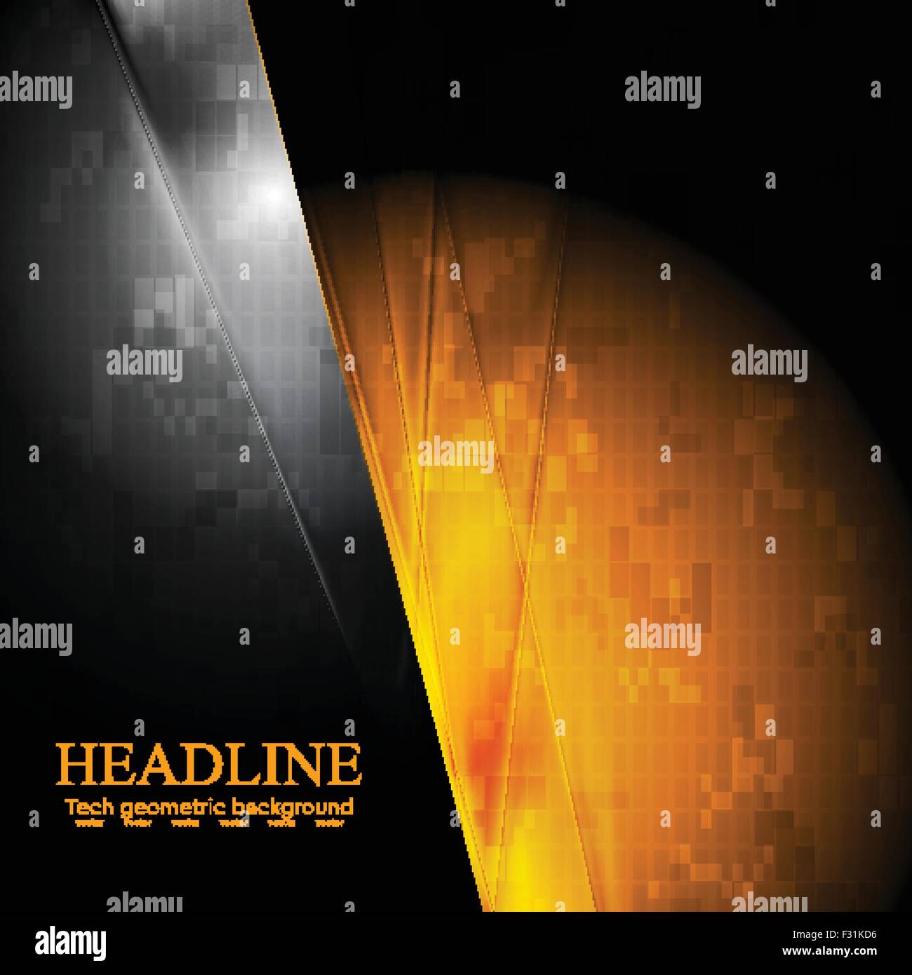Abstract dark yellow technical background Stock Vector Images - Alamy