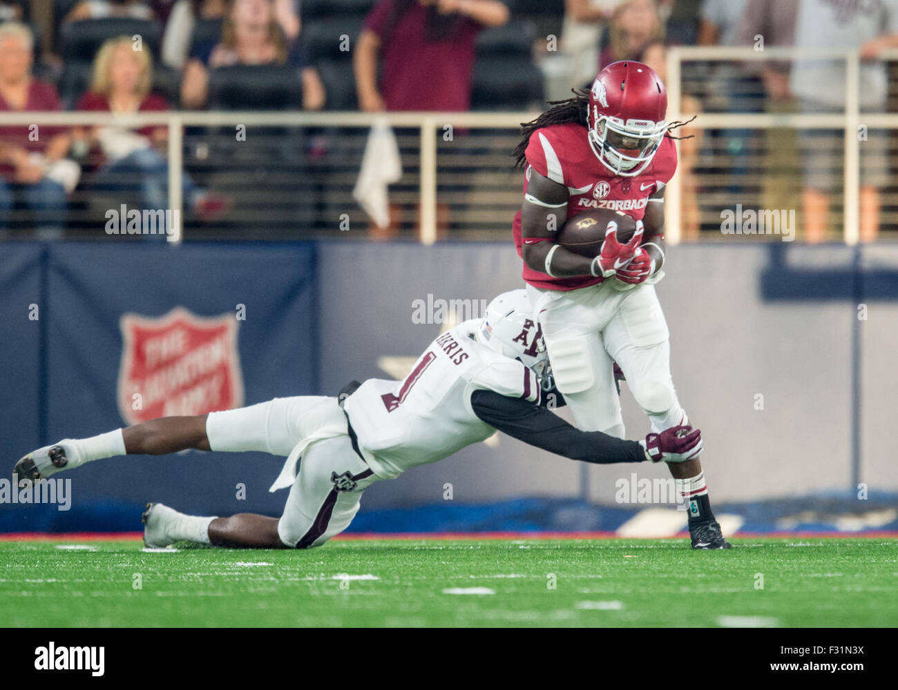 Arlington, Texas, USA. 26th September, 2015. Arkansas Razorbacks ...