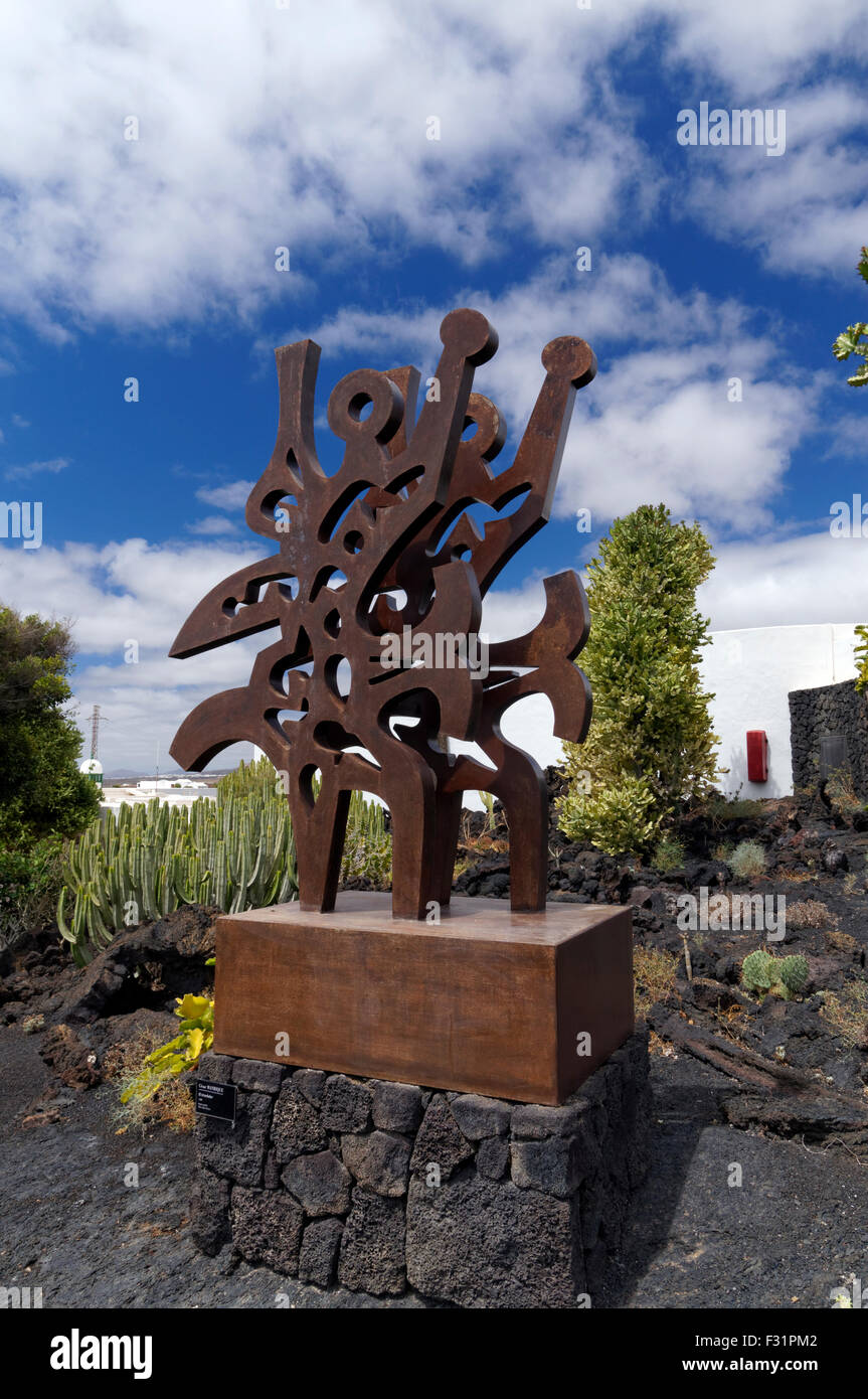 "El Triunfador"sculpture by Canarian artist Cesar Manrique, Fundacion Cesar Manrique, Costa