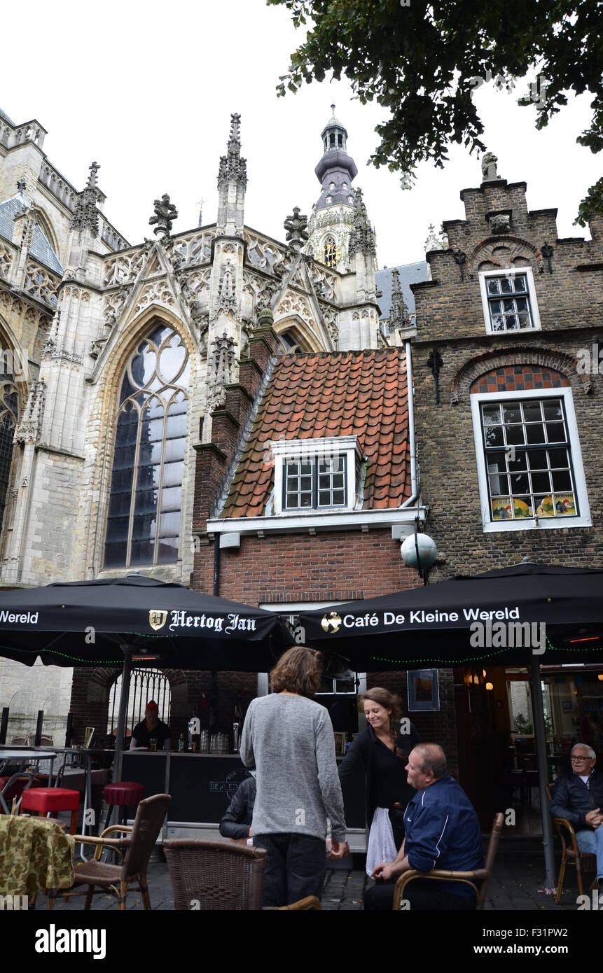 characteristic town houses in old town Breda, Netherlands Stock Photo