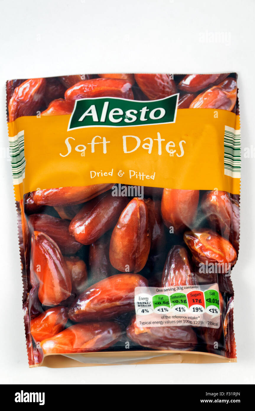 Bag of soft dates. Stock Photo