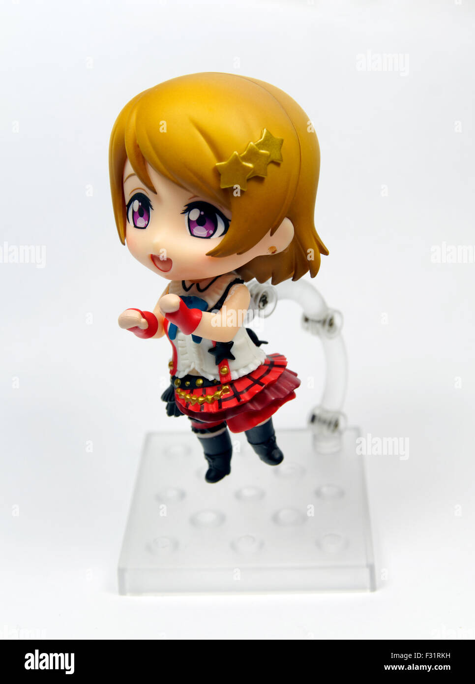 Koizumi Hanayo, Japanese character doll. Stock Photo