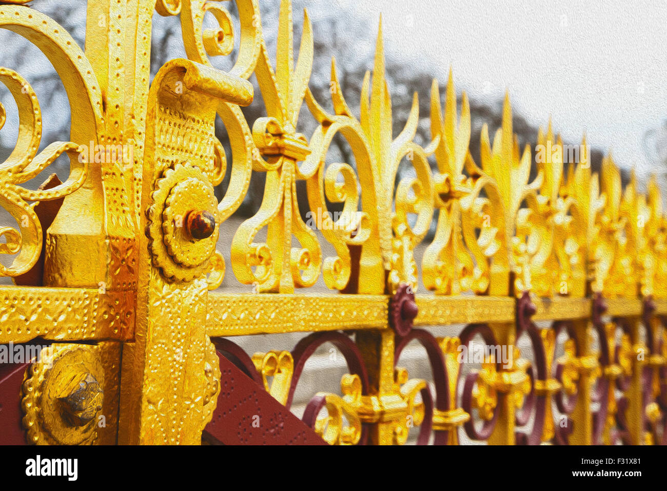 Steel Railing Abstract abstract metal in englan london railing steel and background Stock ...