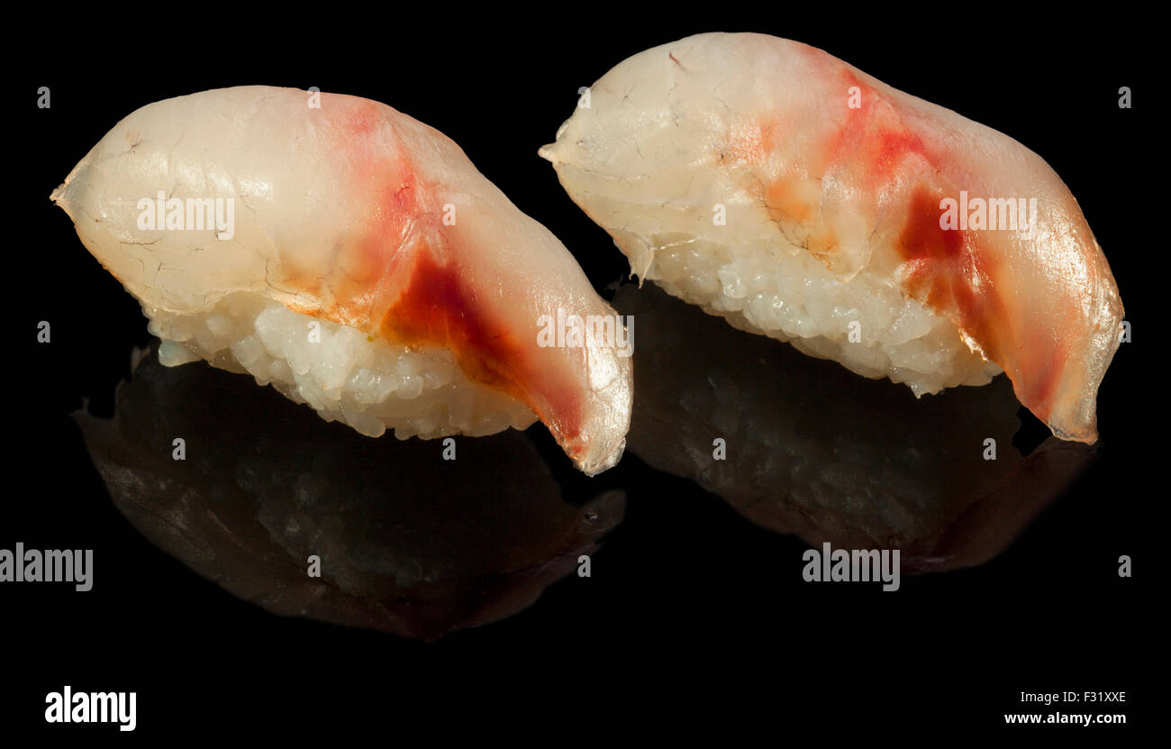 sea bass sushi nigiri Stock Photo Alamy