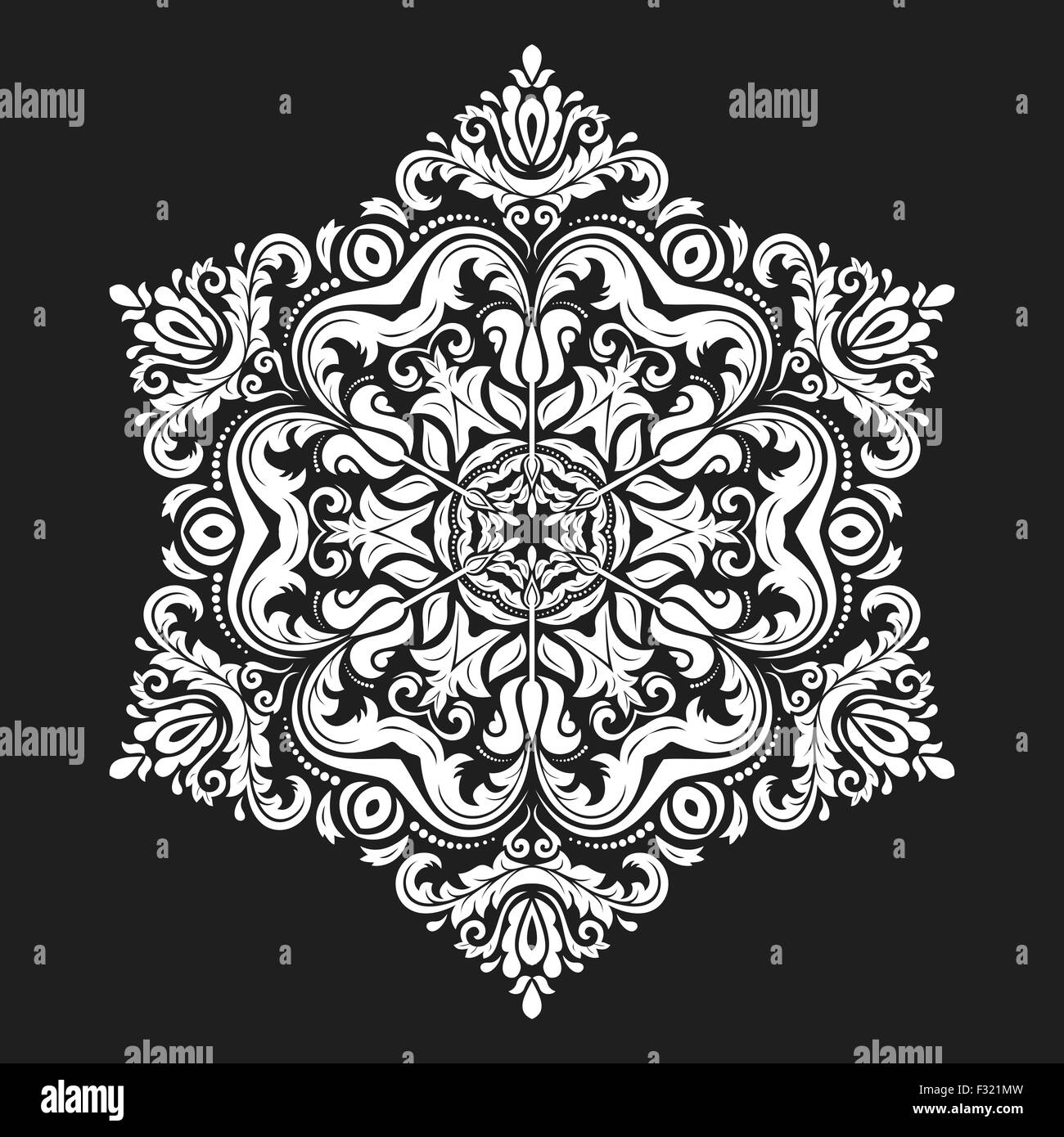 Damask Oriental Pattern Stock Photo Alamy