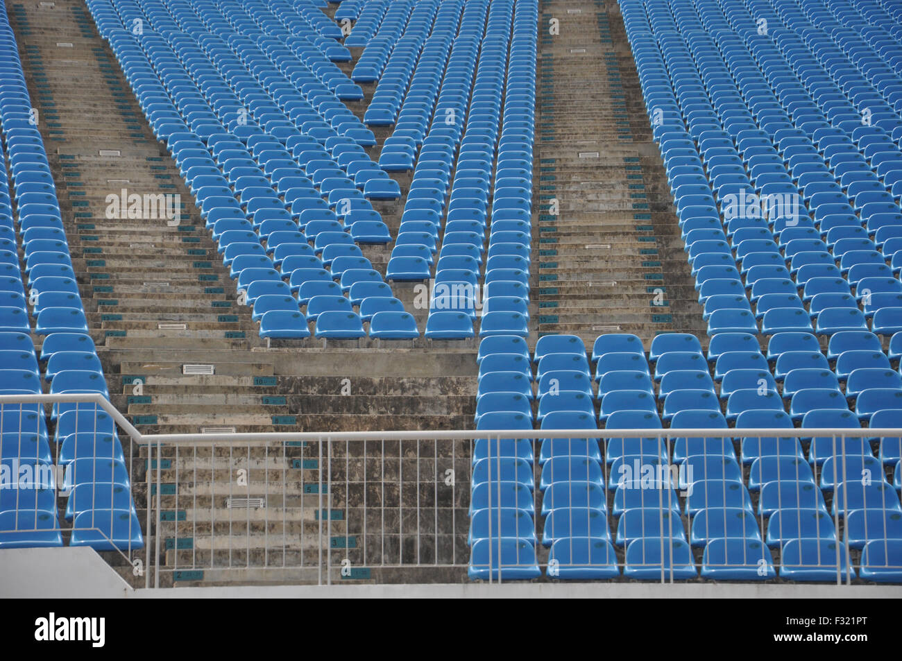 Seats of The Float At Marina Bay Grandstand, Singapore. Stock Photo