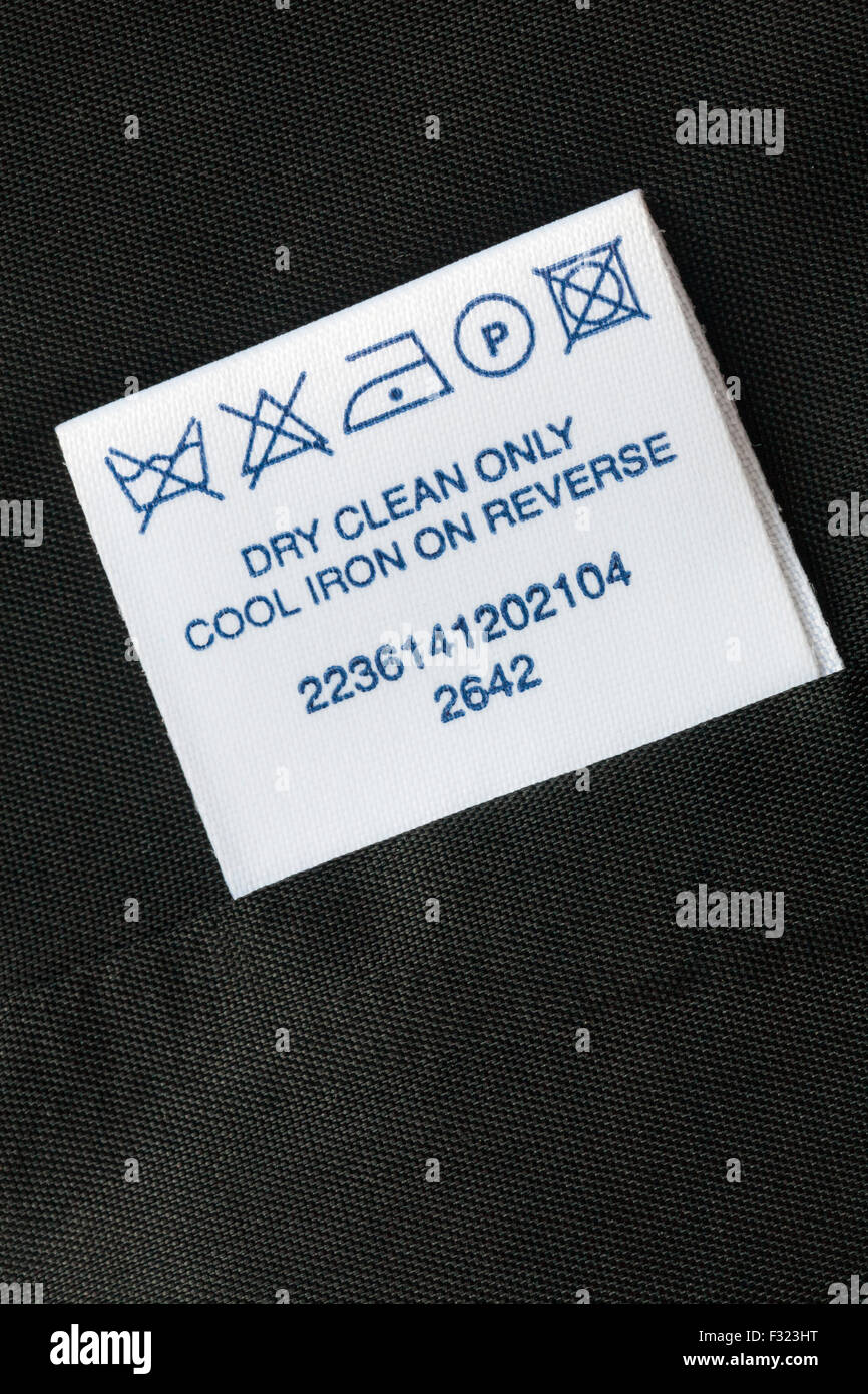 label in principles garment - dry clean only cool iron on reverse ...