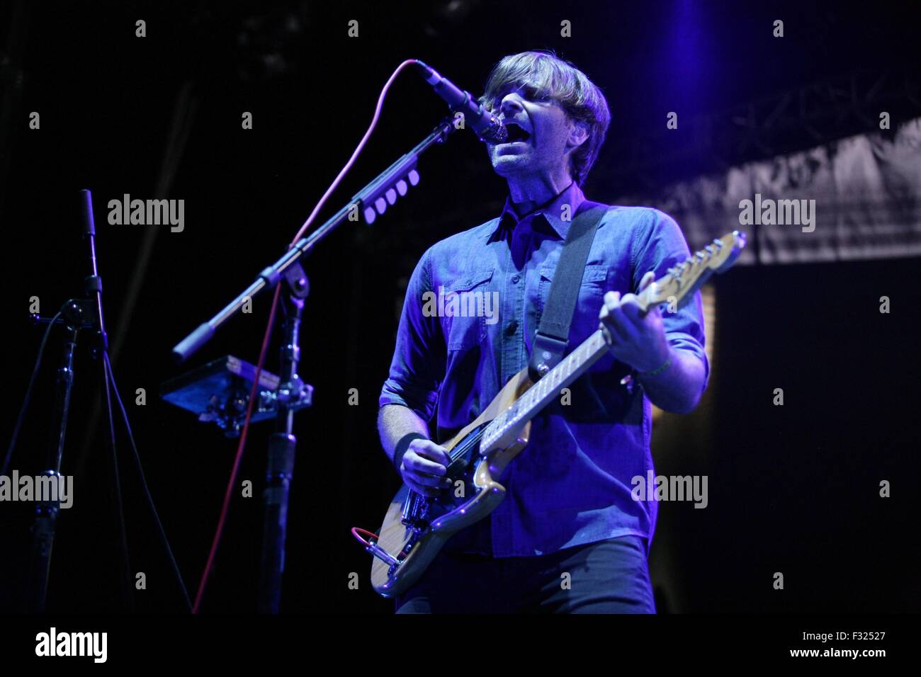 Las Vegas, NV, USA. 27th Sep, 2015. Ben Gibbard of Death Cab for Cutie in attendance for 2015 Life Is Beautiful Festival - SUN, Downtown, Las Vegas, NV September 27, 2015. © James Atoa/Everett Collection/Alamy Live News Stock Photo