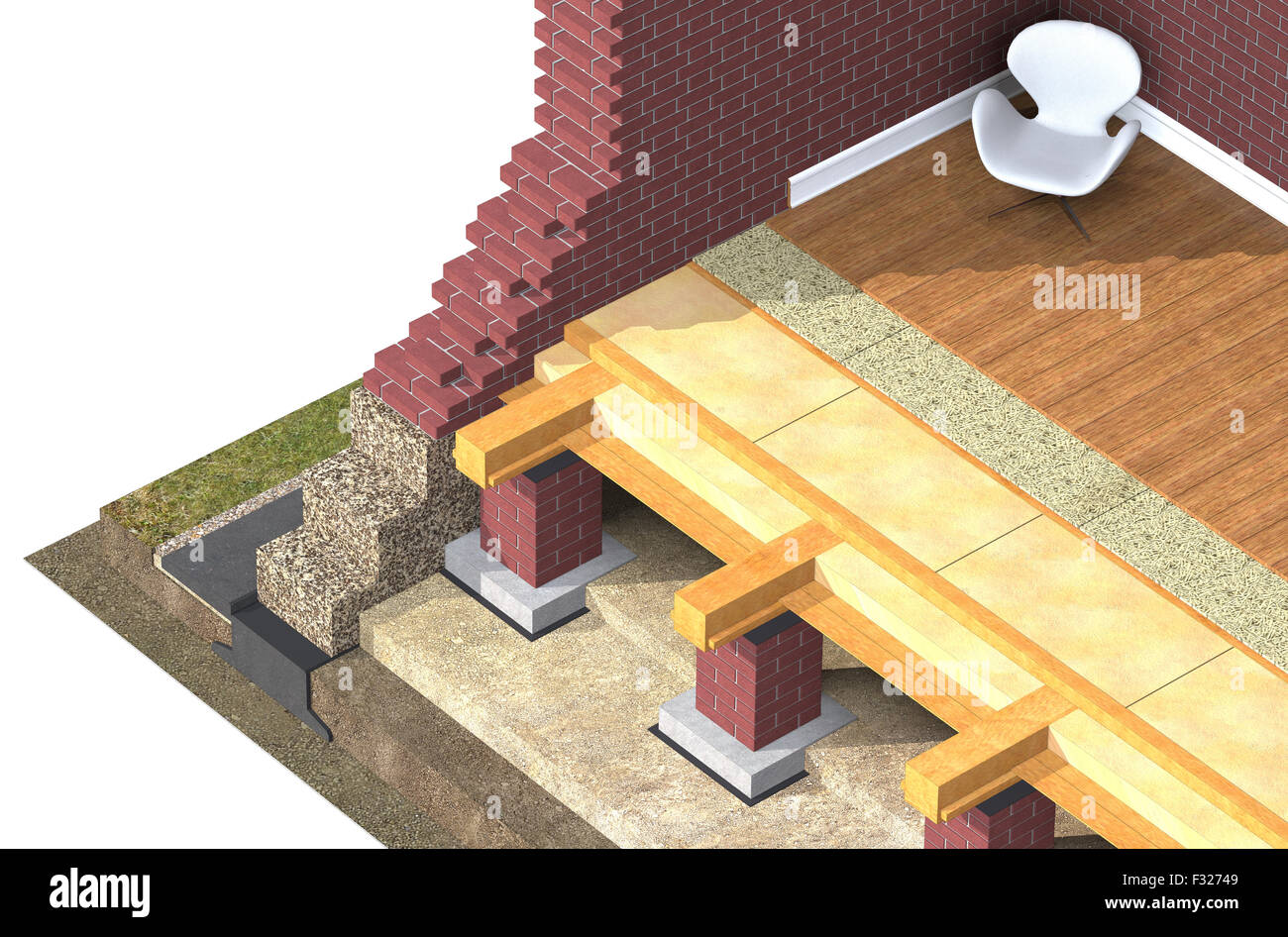 Cross section of brick wall hires stock photography and images Alamy