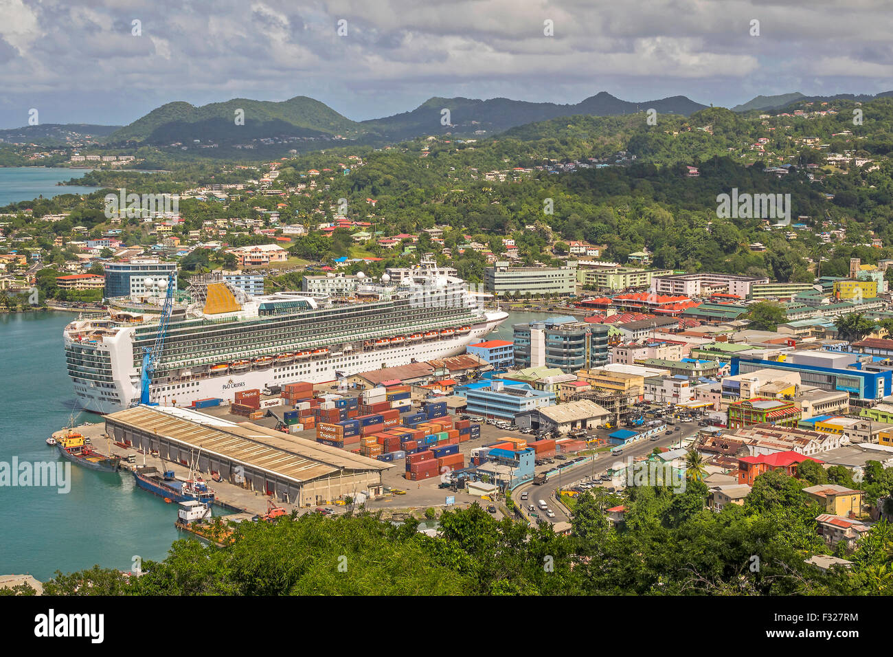 St lucia cruise ship hires stock photography and images Alamy