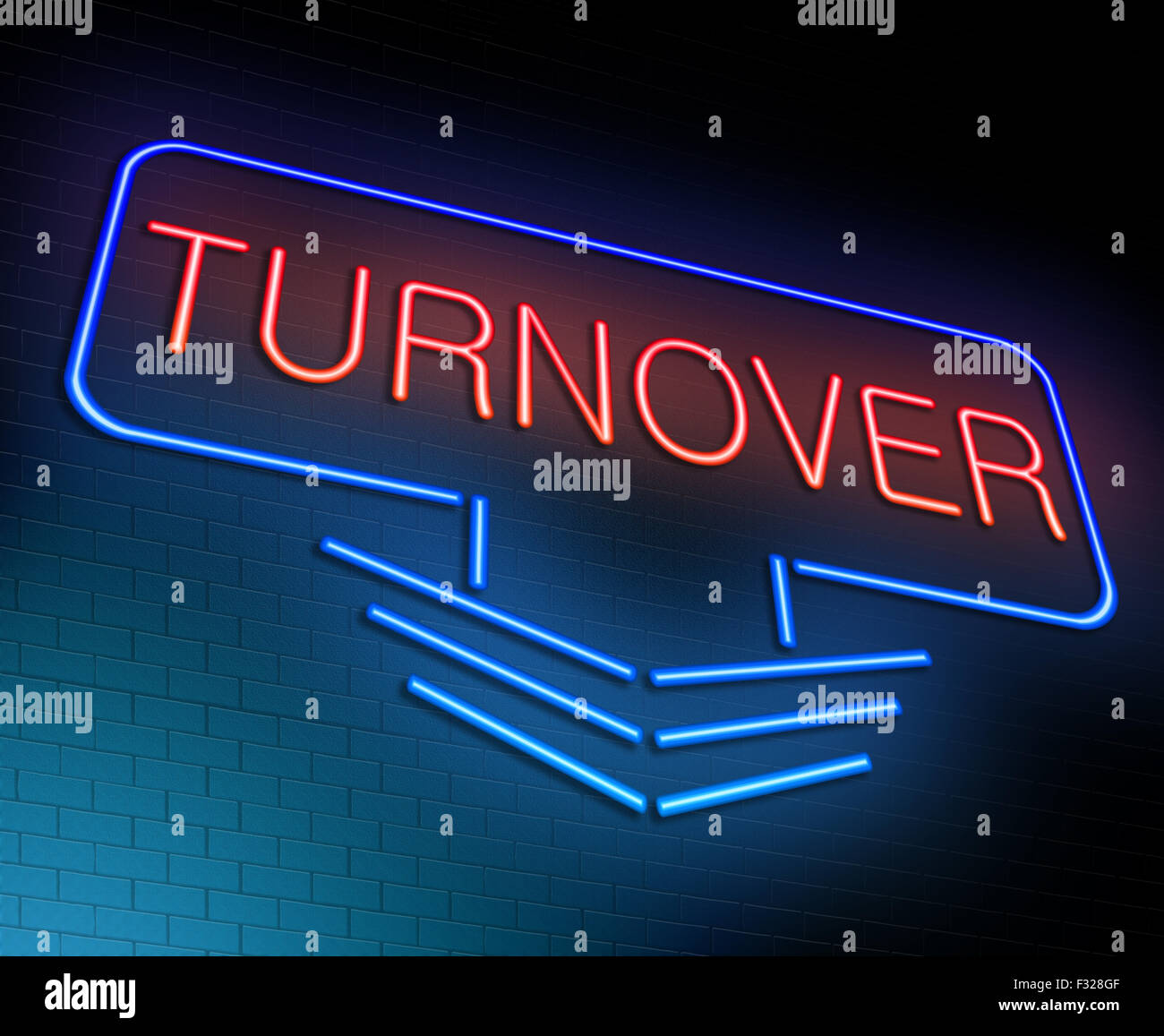 Turnover concept. Stock Photo