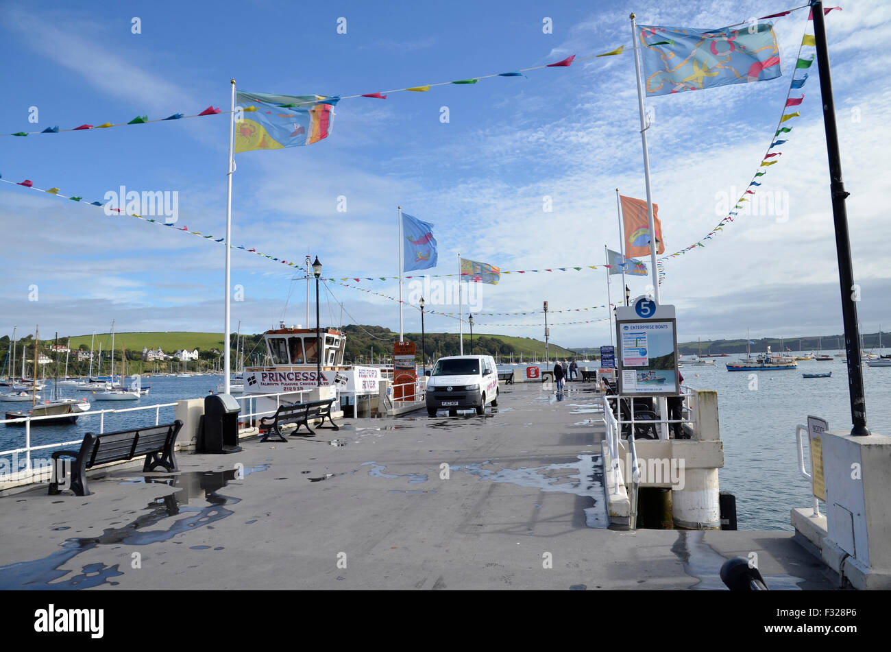The Prince of Wales pier at Falmouth in Cornwall Stock Photo