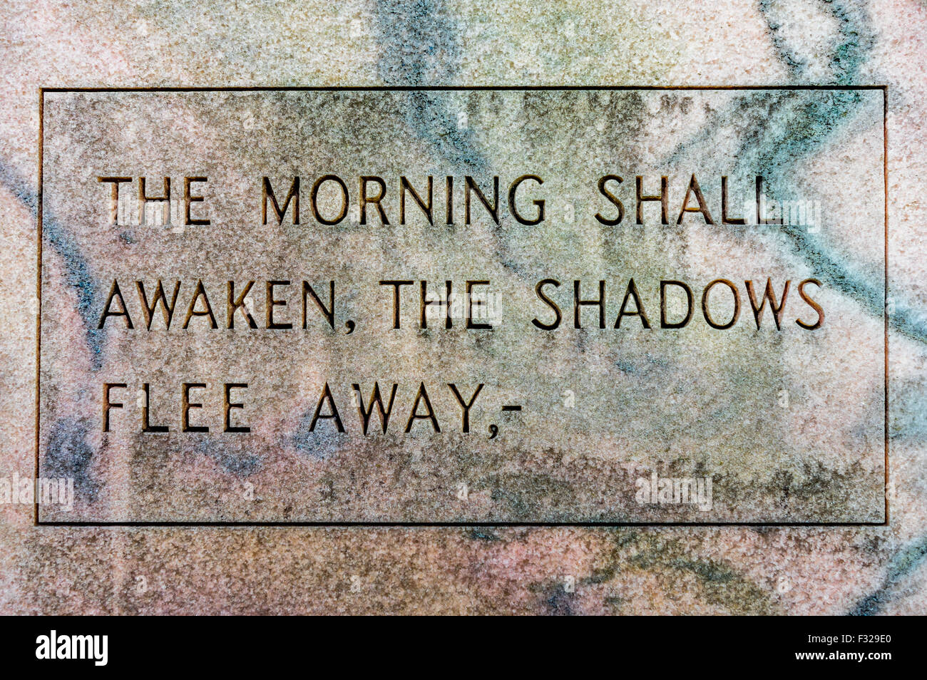 Grave Marker Inscription at Forest Park Cemetery Stock Photo Alamy