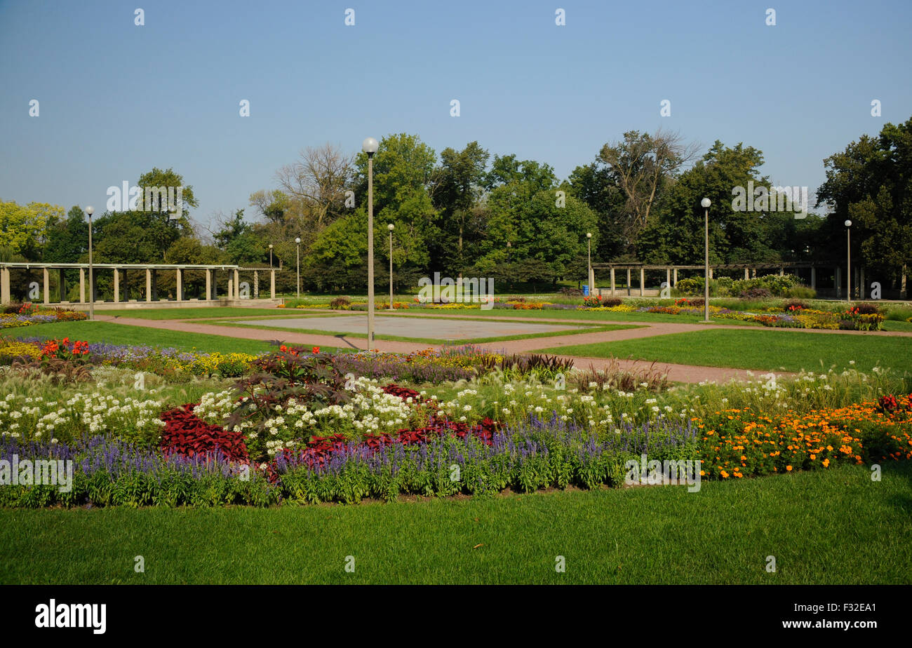 The formal gardens in Humboldt Park, Chicago, Illinois Stock Photo - Alamy