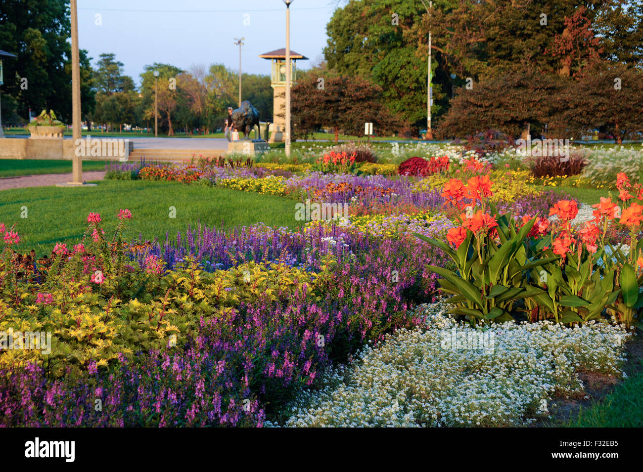 The formal gardens in Humboldt Park, Chicago, Illinois Stock Photo - Alamy