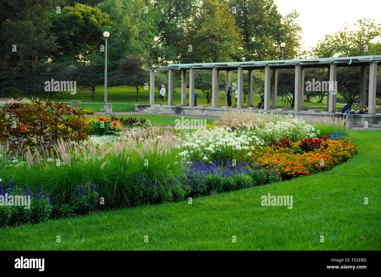 The formal gardens in Humboldt Park, Chicago, Illinois Stock Photo Alamy