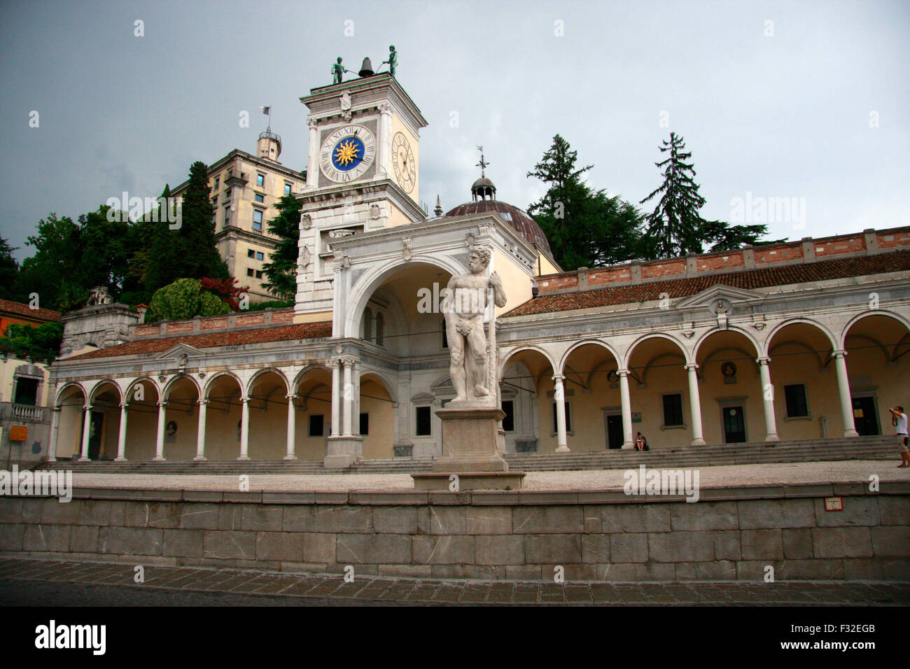 Piazza Liberta - Udine, Italien. Stock Photo