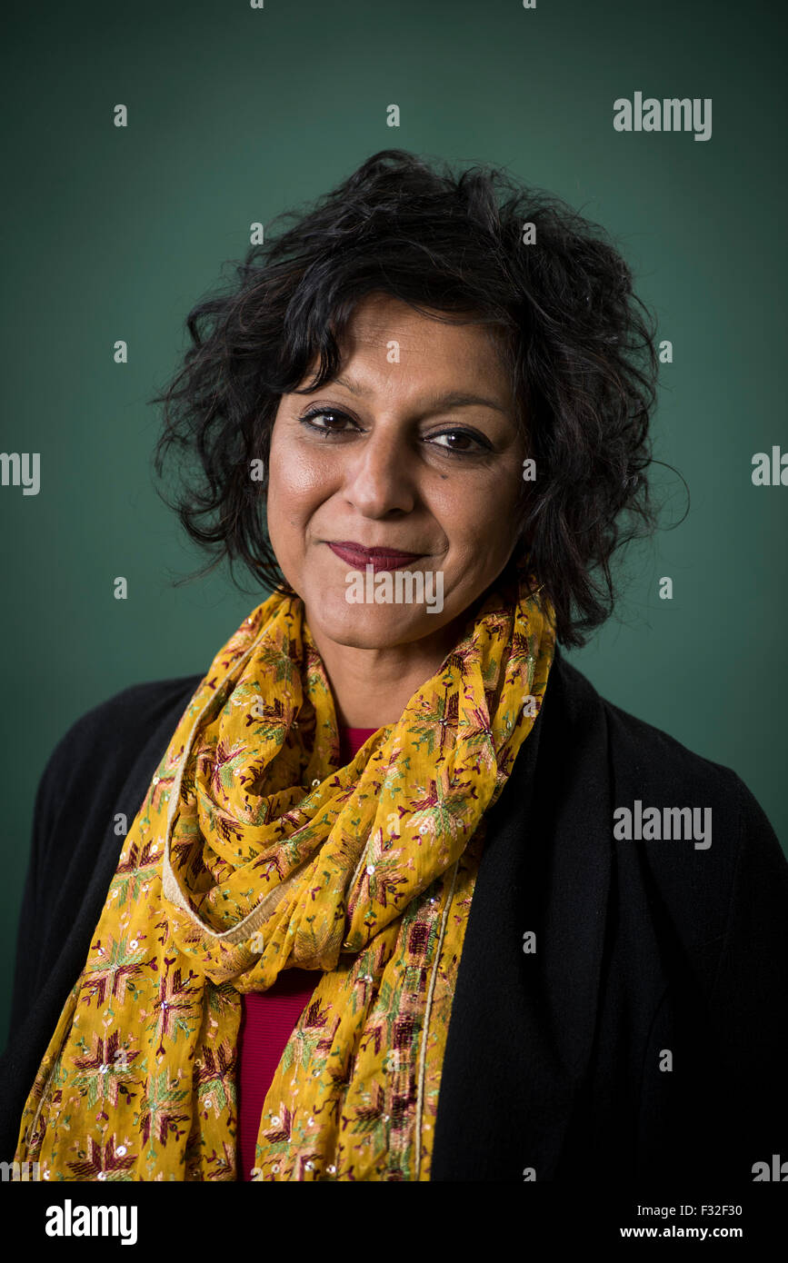 British comedian, writer, playwright, singer, journalist, producer and actress Meera Syal CBE. Stock Photo