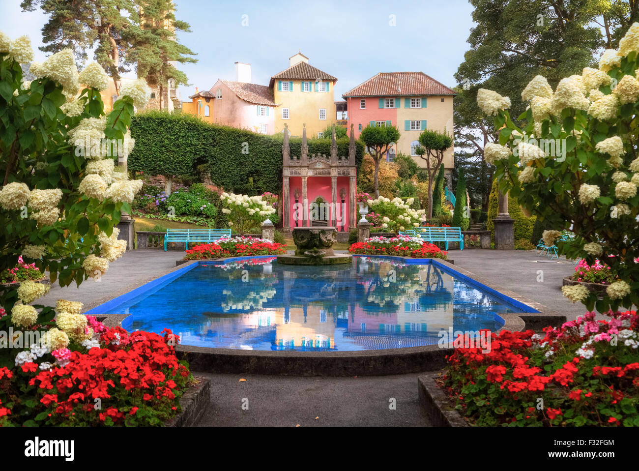 Portmeirion, Gwynedd, Wales, United Kingdom Stock Photo