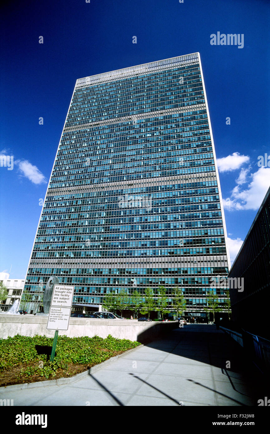 USA, New York City, United Nations building Stock Photo - Alamy