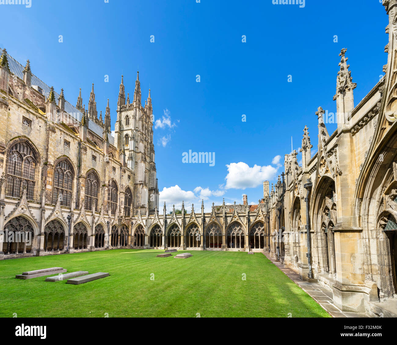 The Cloisters, Canterbury Cathedral, Canterbury, Kent, England, UK Stock Photo